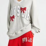 Shop Boys Lie Boys Lie Wrap Me In a Bow Hayley Sweater Sweater for women – premium loungewear and festival fashion at Spoiled Brat