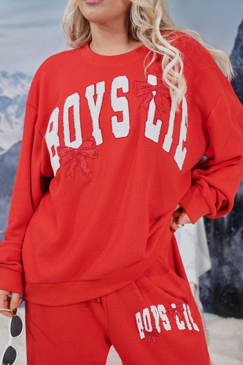 Shop Boys Lie Boys Lie Wrap Me In a Bow Kara Sweater Sweater for women – premium loungewear and festival fashion at Spoiled Brat