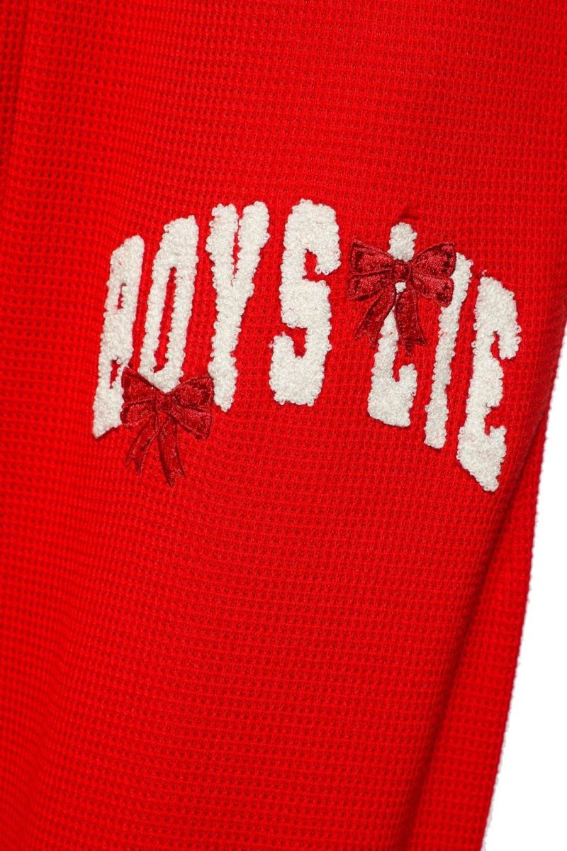 Shop Boys Lie Boys Lie Wrap Me In a Bow Kimmy Jogger Pants Jogger Bottoms for women – premium loungewear and festival fashion at Spoiled Brat