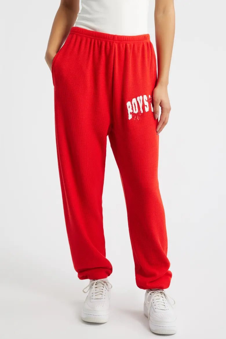 Shop Boys Lie Boys Lie Wrap Me In a Bow Kimmy Jogger Pants Jogger Bottoms for women – premium loungewear and festival fashion at Spoiled Brat
