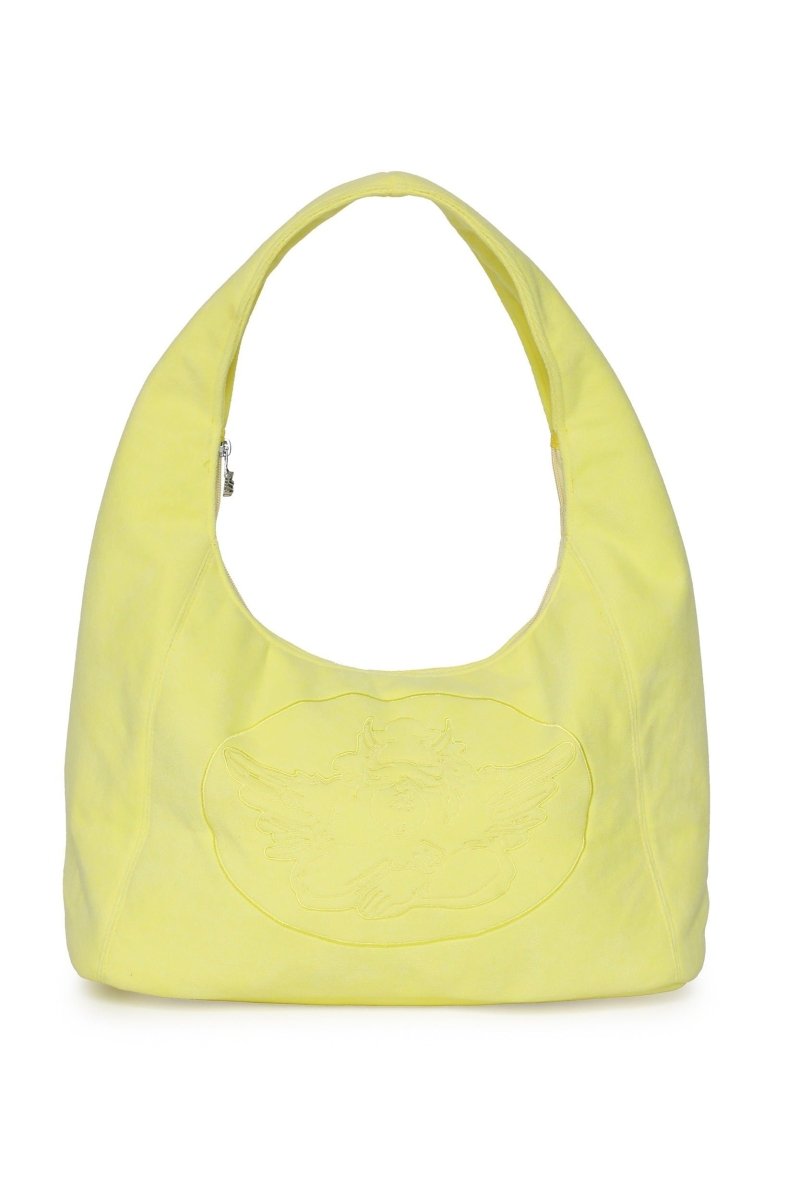 Shop Boys Lie Boys Lie Yellow Cant Get Enough Tote Bag Handbag for women – premium loungewear and festival fashion at Spoiled Brat
