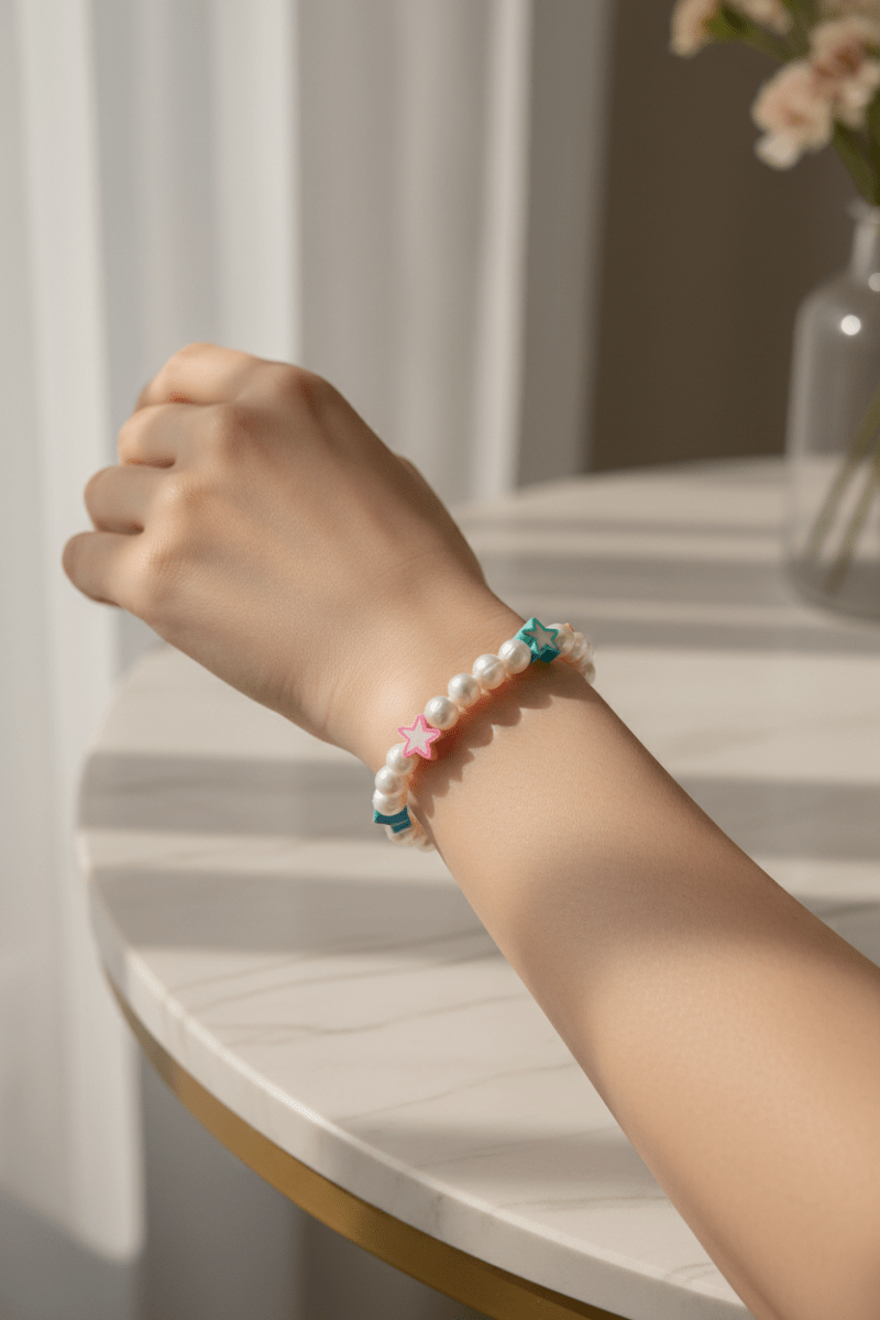 Shop Bracha Bracha All Fun Star Pearl Bracelet Bracelet for women – premium loungewear and festival fashion at Spoiled Brat