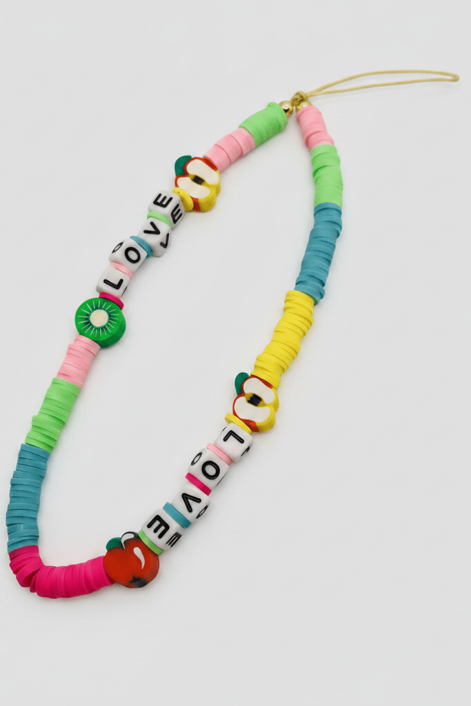 Shop Bracha Bracha Fruit Mix Phone Chain Phone Case for women – premium loungewear and festival fashion at Spoiled Brat