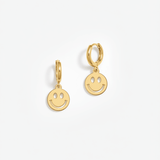 Shop Bracha Bracha Smiley Huggies Gold Hoop Earrings Earrings for women – premium loungewear and festival fashion at Spoiled Brat