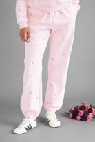 Brunette The Label "Be Kind" All Over Floral Oversized Joggers - Spoiled Brat