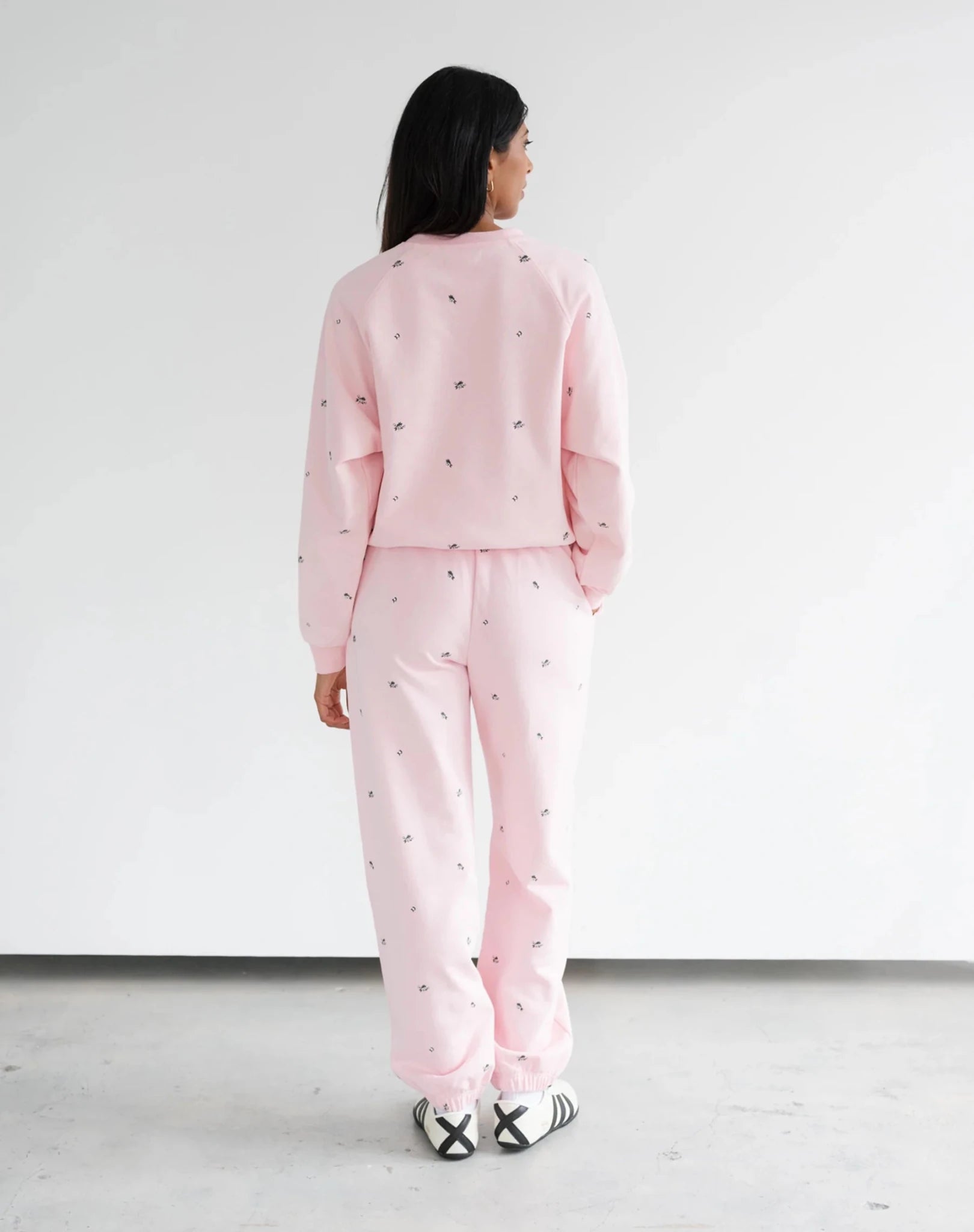 Shop Brunette The Label Brunette The Label "Be Kind" All Over Floral Perfect Crew Sweater Sweater for women – premium loungewear and festival fashion at Spoiled Brat