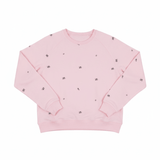 Shop Brunette The Label Brunette The Label "Be Kind" All Over Floral Perfect Crew Sweater Sweater for women – premium loungewear and festival fashion at Spoiled Brat