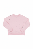 Shop Brunette The Label Brunette The Label "Be Kind" All Over Floral Perfect Crew Sweater Sweater for women – premium loungewear and festival fashion at Spoiled Brat
