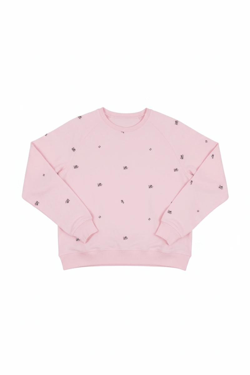 Shop Brunette The Label Brunette The Label "Be Kind" All Over Floral Perfect Crew Sweater Sweater for women – premium loungewear and festival fashion at Spoiled Brat