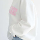 Shop Brunette The Label Brunette The Label "Blonde" Varsity Hair Colour Not Your Boyfriend's Crew Sweater Sweater for women – premium loungewear and festival fashion at Spoiled Brat