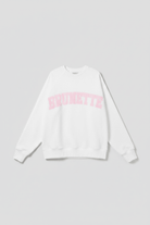 Shop Brunette The Label Brunette The Label "Brunette" Varsity Hair Colour Not Your Boyfriend's Crew Sweater Sweater for women – premium loungewear and festival fashion at Spoiled Brat