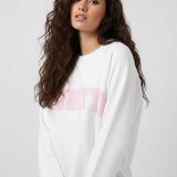 Brunette The Label "Brunette" Varsity Hair Colour Not Your Boyfriend's Crew Sweater - Spoiled Brat