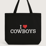 Shop Brunette The Label Brunette The Label "I Love Cowboys" Tote Bag Tote Bag for women – premium loungewear and festival fashion at Spoiled Brat