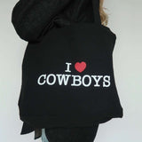 Shop Brunette The Label Brunette The Label "I Love Cowboys" Tote Bag Tote Bag for women – premium loungewear and festival fashion at Spoiled Brat