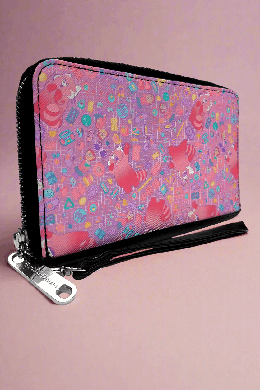 Buckle Down Disney Red Panda PU Zip Around Wallet Rectangle by Buckle Down Products – Wallet – Pink | Spoiled Brat UK