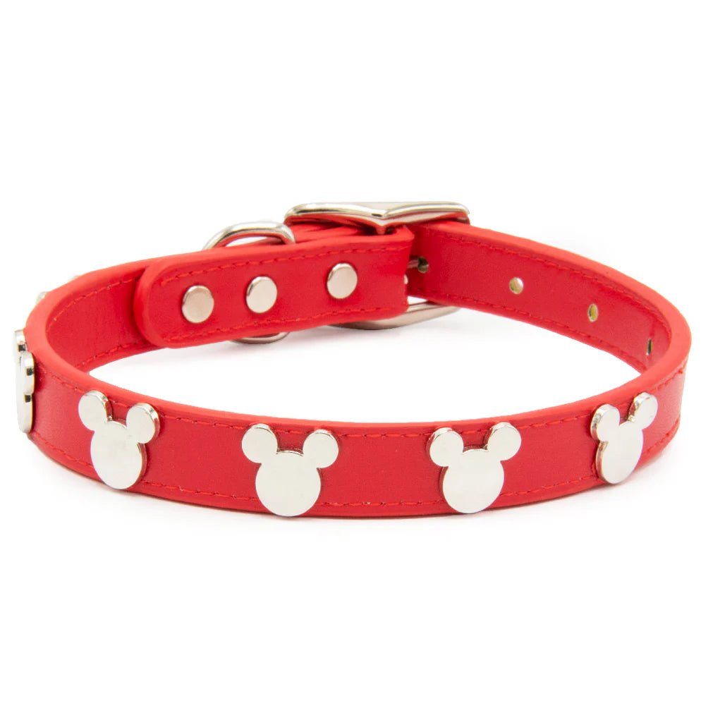 Buckle Down Products Disney Mickey Mouse Vegan Leather Dog Collar by Buckle Down Products – Dog Collar – XS (6-9" Neck) | Spoiled Brat UK