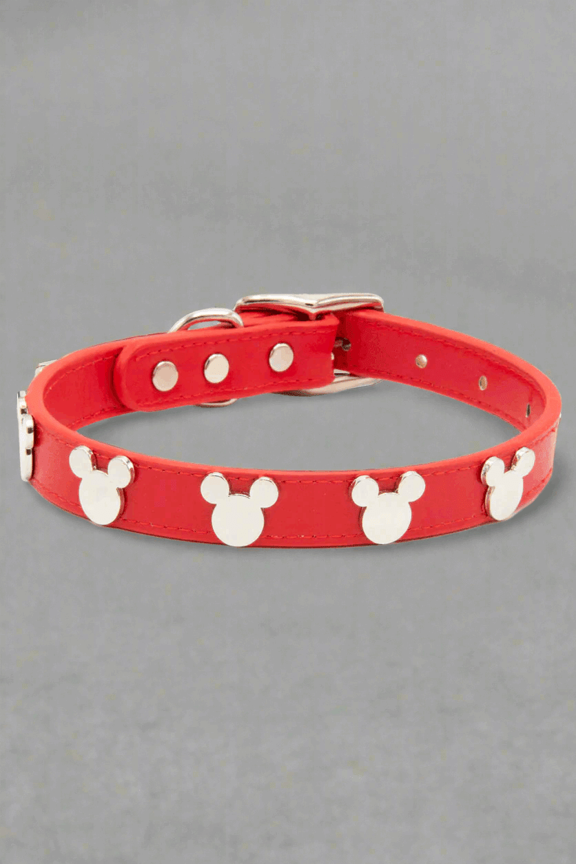 Buckle Down Products Disney Mickey Mouse Vegan Leather Dog Collar by Buckle Down Products – Dog Collar – XS (6-9" Neck) | Spoiled Brat UK