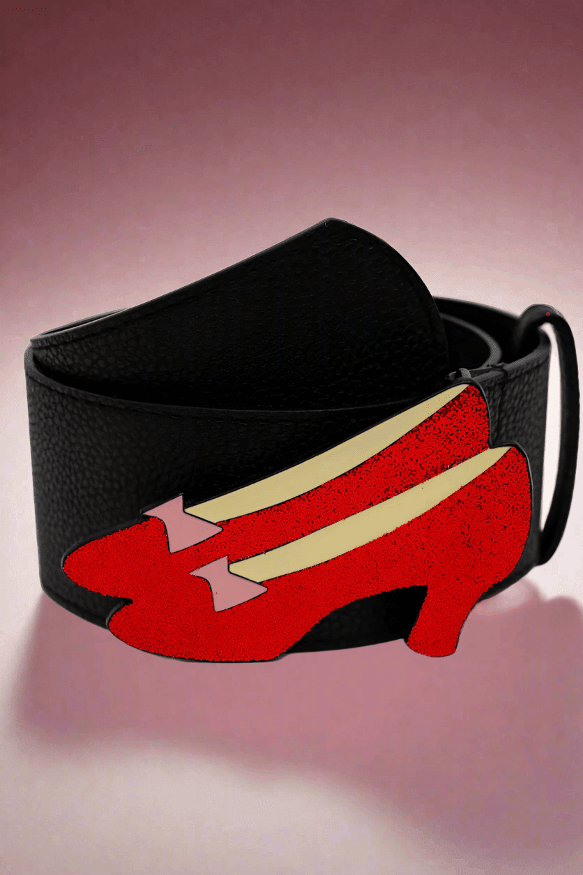Buckle Down Wizard Of Oz Ruby Slippers Enamel Belt - Spoiled Brat