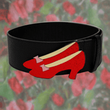 Shop Buckle Down Products Buckle Down Wizard Of Oz Ruby Slippers Enamel Belt Belt for women – premium loungewear and festival fashion at Spoiled Brat