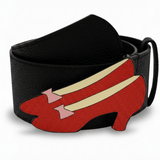 Shop Buckle Down Products Buckle Down Wizard Of Oz Ruby Slippers Enamel Belt Belt for women – premium loungewear and festival fashion at Spoiled Brat