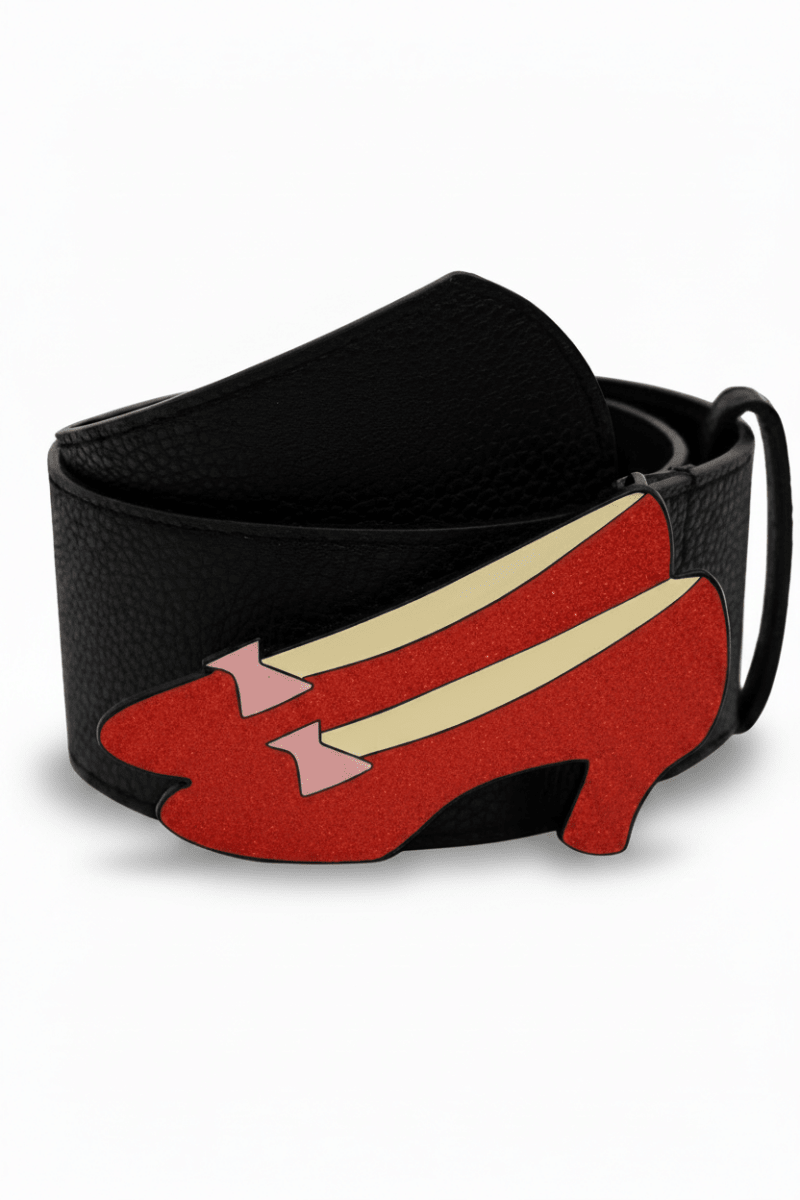 Wizard Oz Ruby Slippers Enamel Belt
