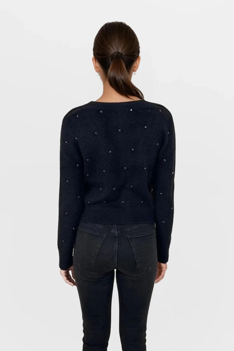 Shop CHRLDR CHRLDR All Over Diamonds Cropped Cardigan Sweater Cardigan for women – premium loungewear and festival fashion at Spoiled Brat