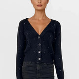 Shop CHRLDR CHRLDR All Over Diamonds Cropped Cardigan Sweater Cardigan for women – premium loungewear and festival fashion at Spoiled Brat