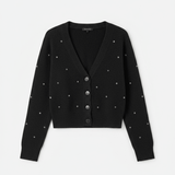 Shop CHRLDR CHRLDR All Over Diamonds Cropped Cardigan Sweater Cardigan for women – premium loungewear and festival fashion at Spoiled Brat