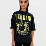 Shop CHRLDR CHRLDR Mermaid Oversized T-Shirt T-Shirt for women – premium loungewear and festival fashion at Spoiled Brat