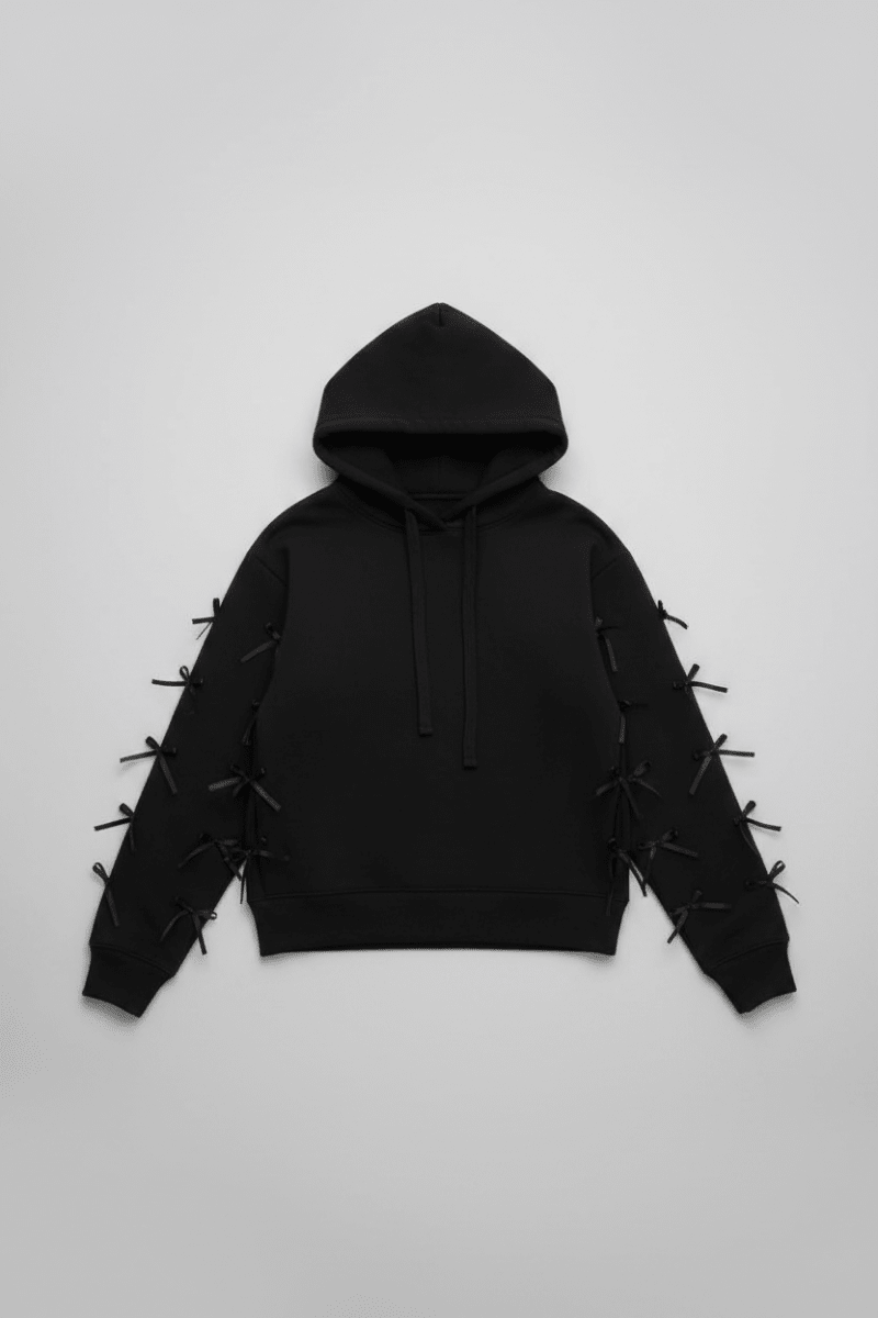 Shop CHRLDR CHRLDR Molly Bows Hoodie Hoodie for women – premium loungewear and festival fashion at Spoiled Brat