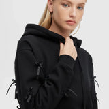 Shop CHRLDR CHRLDR Molly Bows Hoodie Hoodie for women – premium loungewear and festival fashion at Spoiled Brat