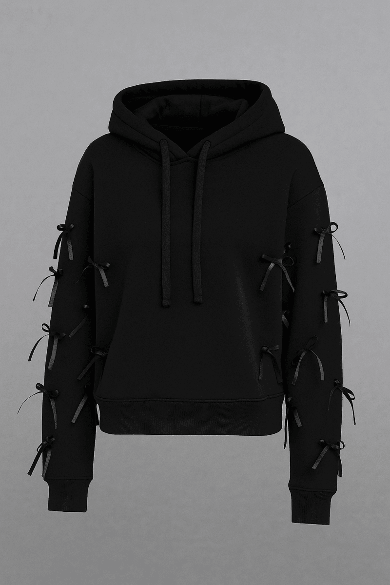 Shop CHRLDR CHRLDR Molly Bows Hoodie Hoodie for women – premium loungewear and festival fashion at Spoiled Brat