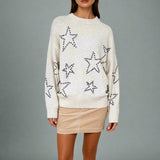 Shop CHRLDR CHRLDR Studded Star Perfect Sweater Jumper for women – premium loungewear and festival fashion at Spoiled Brat
