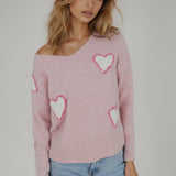 Shop CHRLDR CHRLDR Sweetheart V Neck Perfect Sweater Jumper for women – premium loungewear and festival fashion at Spoiled Brat