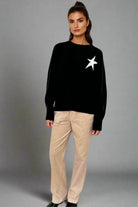 CHRLDR Sylvie Star Patch Perfect Sweater - Spoiled Brat