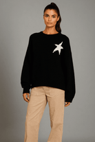 CHRLDR Sylvie Star Patch Perfect Sweater - Spoiled Brat