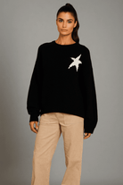 Shop CHRLDR CHRLDR Sylvie Star Patch Perfect Sweater Jumper for women – premium loungewear and festival fashion at Spoiled Brat
