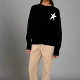 Shop CHRLDR CHRLDR Sylvie Star Patch Perfect Sweater Jumper for women – premium loungewear and festival fashion at Spoiled Brat