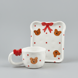 Shop Coconut Lane Coconut Lane Berry Cute Mug & Toast Plate Set Mug for women – premium loungewear and festival fashion at Spoiled Brat