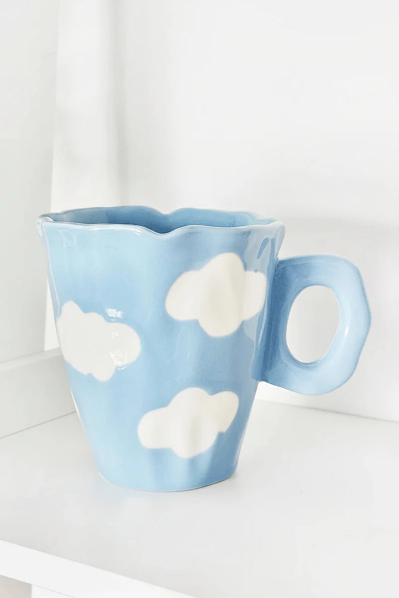 Shop Coconut Lane Coconut Lane Clouds Coffee Mug Mug for women – premium loungewear and festival fashion at Spoiled Brat