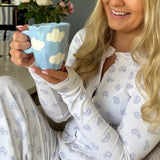 Shop Coconut Lane Coconut Lane Clouds Coffee Mug Mug for women – premium loungewear and festival fashion at Spoiled Brat
