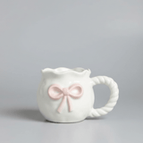 Shop Coconut Lane Coconut Lane Pink Bow Mug Mug for women – premium loungewear and festival fashion at Spoiled Brat