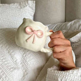 Shop Coconut Lane Coconut Lane Pink Bow Mug Mug for women – premium loungewear and festival fashion at Spoiled Brat
