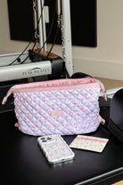 Shop Coconut Lane Coconut Lane Quilted Dainty Bows Expandable Cosmetic Bag Cosmetic Case for women – premium loungewear and festival fashion at Spoiled Brat