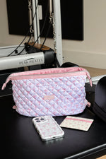 Shop Coconut Lane Coconut Lane Quilted Dainty Bows Expandable Cosmetic Bag Cosmetic Case for women – premium loungewear and festival fashion at Spoiled Brat