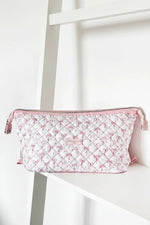 Shop Coconut Lane Coconut Lane Quilted Dainty Bows Expandable Cosmetic Bag Cosmetic Case for women – premium loungewear and festival fashion at Spoiled Brat