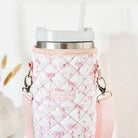 Coconut Lane Quilted Dainty Bows Tumbler Carry Case by Coconut Lane – Water Bottle – | Spoiled Brat UK