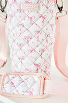 Shop Coconut Lane Coconut Lane Quilted Dainty Bows Tumbler Carry Case Water Bottle for women – premium loungewear and festival fashion at Spoiled Brat