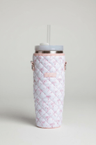 Shop Coconut Lane Coconut Lane Quilted Dainty Bows Tumbler Carry Case Water Bottle for women – premium loungewear and festival fashion at Spoiled Brat