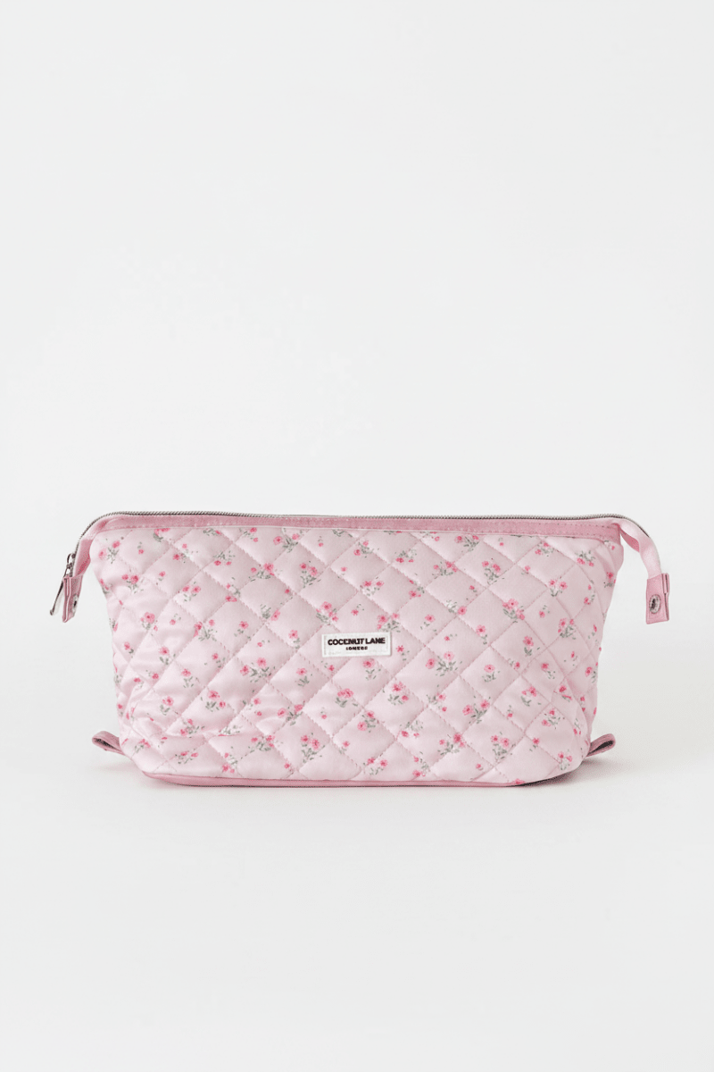Shop Coconut Lane Coconut Lane Quilted Ditsy Floral Expandable Cosmetic Bag Cosmetic Case for women – premium loungewear and festival fashion at Spoiled Brat